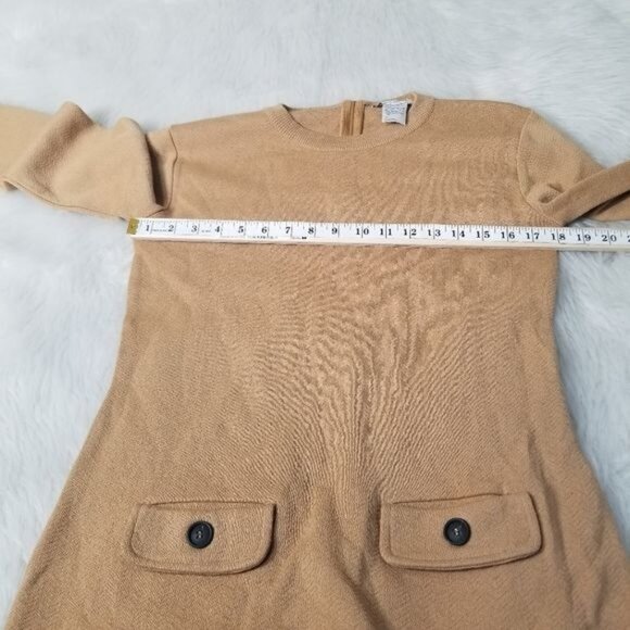 Paul & Joe Sister Camel Tan Knit Wool Front Pockets Sweater Large - Picture 6 of 10